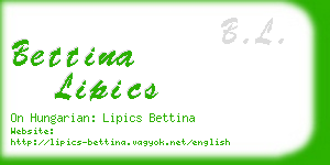 bettina lipics business card